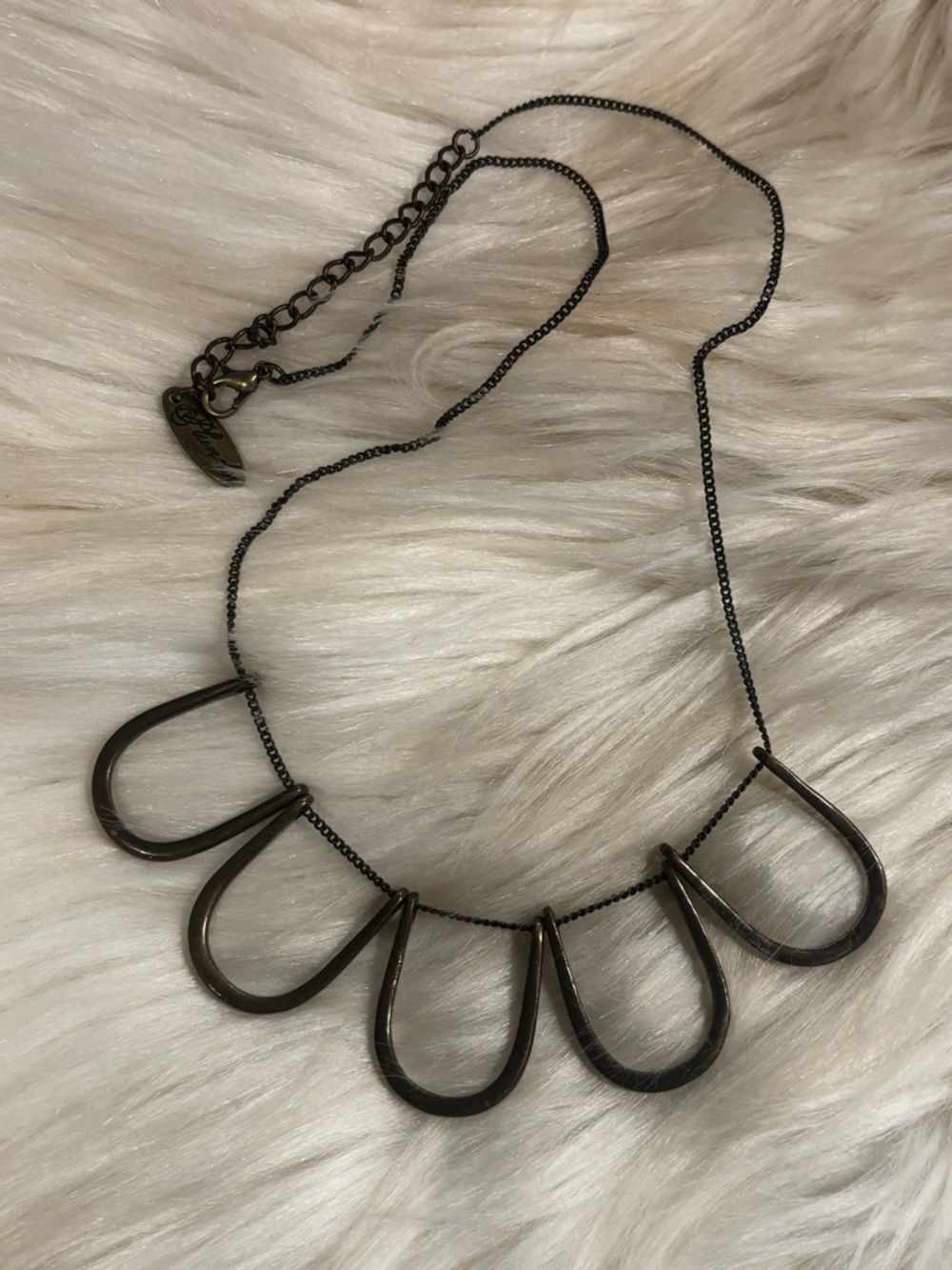 Plunder Gunmetal Statement Necklace - Women Jewelry